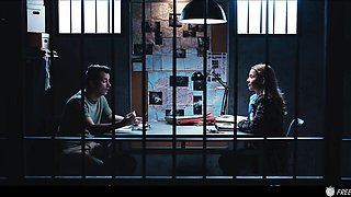 Freeze featuring Sam Bourne and Agatha Vega's prison sex porn