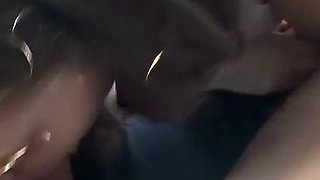 Office Secretary Blowjob in the Car
