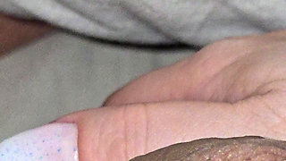 For three days unknown beautiful neighbor helping Ukrainian refugee by handjob his dick