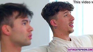 Stepmom Taylor Wild Teaches Anatomy To Step Son And Friend - MILF Threesome