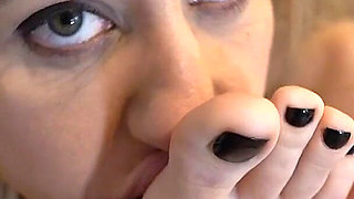 Beautiful Ladies Licking Their Dirty Feet