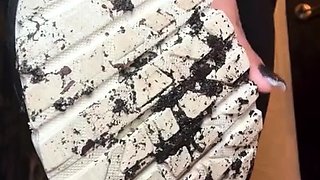 Flexible foot fetish masturbating with feet and hands