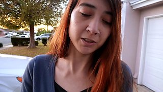 Amateur redhead Milf sucks and fucks a guy