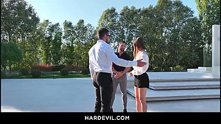 Princess Alice Takes Lorenzo Viota  Francis X in Office Anal Threesome