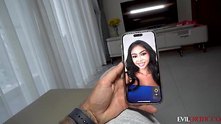 Photo shooting turned into steamy fuck with busty pinay in sexy lingerie