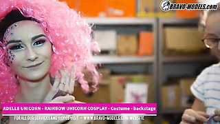 Impressive Adelle Unicorn and Adelle at bravomodels xxx