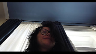 Masturbate I Need Smoking on Balcony Plus Small Close-up View on My Hard Nipples