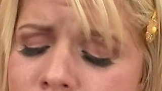 The Sexy Blonde Teen Got Severely Fucked and Had a Mouth Full of Hot Jizz.
