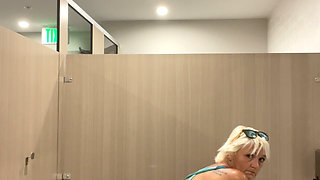 I had to pee, but started playing with my tight little cunt first