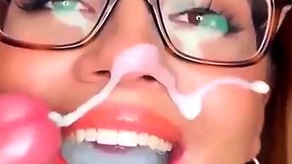 Busty JenKowski bukkake cumslut