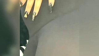 Undressing in Leggings Masturbation at Work