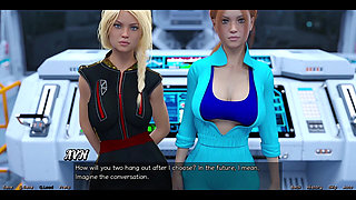 Stranded in Space - Choosing Between the Stepsisters Busty Red Head or the Beuatiful Busty Blonde Virgin