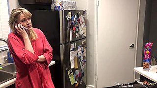 Step mommy's naughty Christmas confession with her step son at Cock Ninja