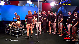 Ggg John Thompson - Elisa and Viktoria Wild Live Gangbang Orgy