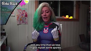 Playing Marvel Rivals With My Friends While I Secretly Masturbate (creampie + Dildo Ride + Spanking)