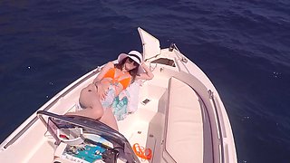 Gail Bates - Holiday Public Sex On Boat With Creampie -