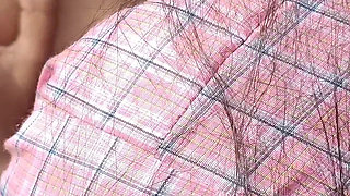 College Student with Uniform Lesbian Outdoor