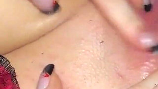 Private bukkake meet at skinny teen Lilly bangs home