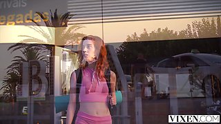 VIXEN - Hot sensual sex with a bombshell slender redhead Lottie Magne