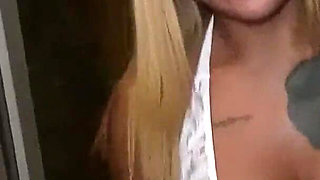 Asian Bimbo Blonde Silicone Deep Throat and Fuck and Creampie by Monger