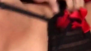 Booty Fest Scene-2 pretty Brunette Passion in Latex Lingerie Fucking Hard with Her Friend