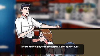 Dawn of Malice: stepmom sucks her stepson's big cock, got covered with sticky cum ep 18