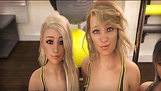 3 way, lingerie, anime cosplay