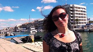 Sexy Love French Amateur Brunette Heats Up in High Heels