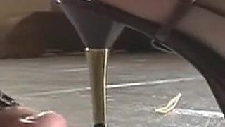 Blonde and Ebony Brazilian Submissive Sluts Spanking Course and Humiliation Initiation