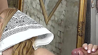 Bukkake Groupsex Orgy with Headscarf Mature