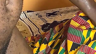 Stepsister on My Bed Wearing Only Panties (african Homemade)