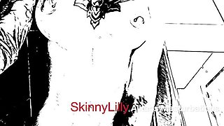 SkinnyLilly's 3 Min Comic Slut Transformation: Everyday Girl to Squirting Bimbo
