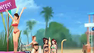 Summertime saga: college boobs competition at the beach ep 204