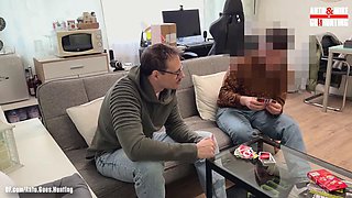 Straight Young Hairy Plumber Gets Sucked and Jerked After a Game of Uno with Mike