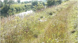 Nude Milf Sunbathing On Shore. Random Guy Watching. Naked In Public. Nudist Beach. Doggystyle. Pov