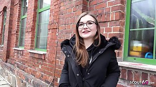 Tiny Emily - German Small Glasses Student 18+ Pick Up And Talk To Casting Fuck