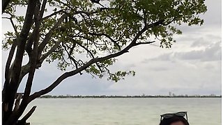 Alone Of The Beach Luna Star Strips Nake And Shakes Her Ass