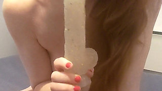 JOI Foot fetish pussy spreading Dildo Fucking MILF Begs for creampie.