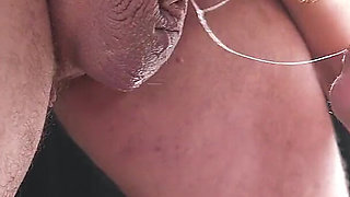 Busty Old MILF Pleasingh Two Loaded Peckers at the Same Time
