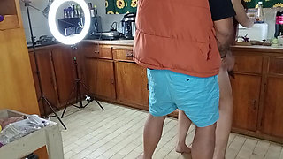 Silly F*** Buddies Making Salad in the Kitchen