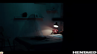 Ponytail Girl vs Alien Airbnb - Alyssa Foxy Monster Cock Bukkake Creampie & Ahegao