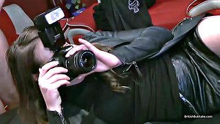 British Bukkake Gangbang on Katie Victoria