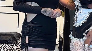 The Maid Who Does Extra with Boss Sucks Her Mistress and Gives Her Pussy to the Porn Boss