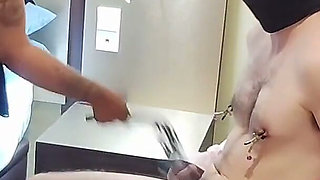 Wife Cheating Cuckold Doggy Style in Front Her Husband Film.