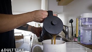 Porn star couple Avery Black and Oliver Davis have REAL SEX on camera!