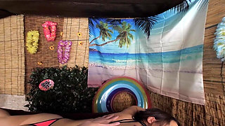 Beach House Pick-up Aesthetic: Busty Girl on a Summer Day 1/2