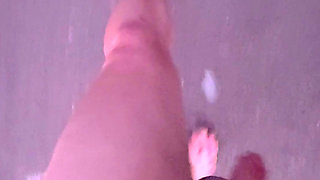 Dogging spot risky barefoot nude walk