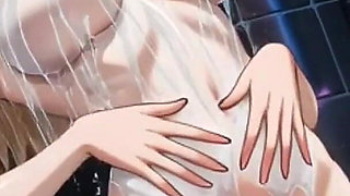 180, Anime Style Cute Blonde Shower, Ai Animation