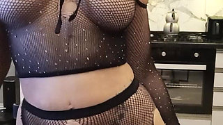 Fishnet Stockings Masturbation (ömer)