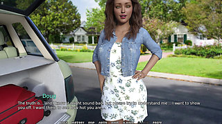 Beautiful Girl Having Fun with Chubby Friends at the Tour Weekend